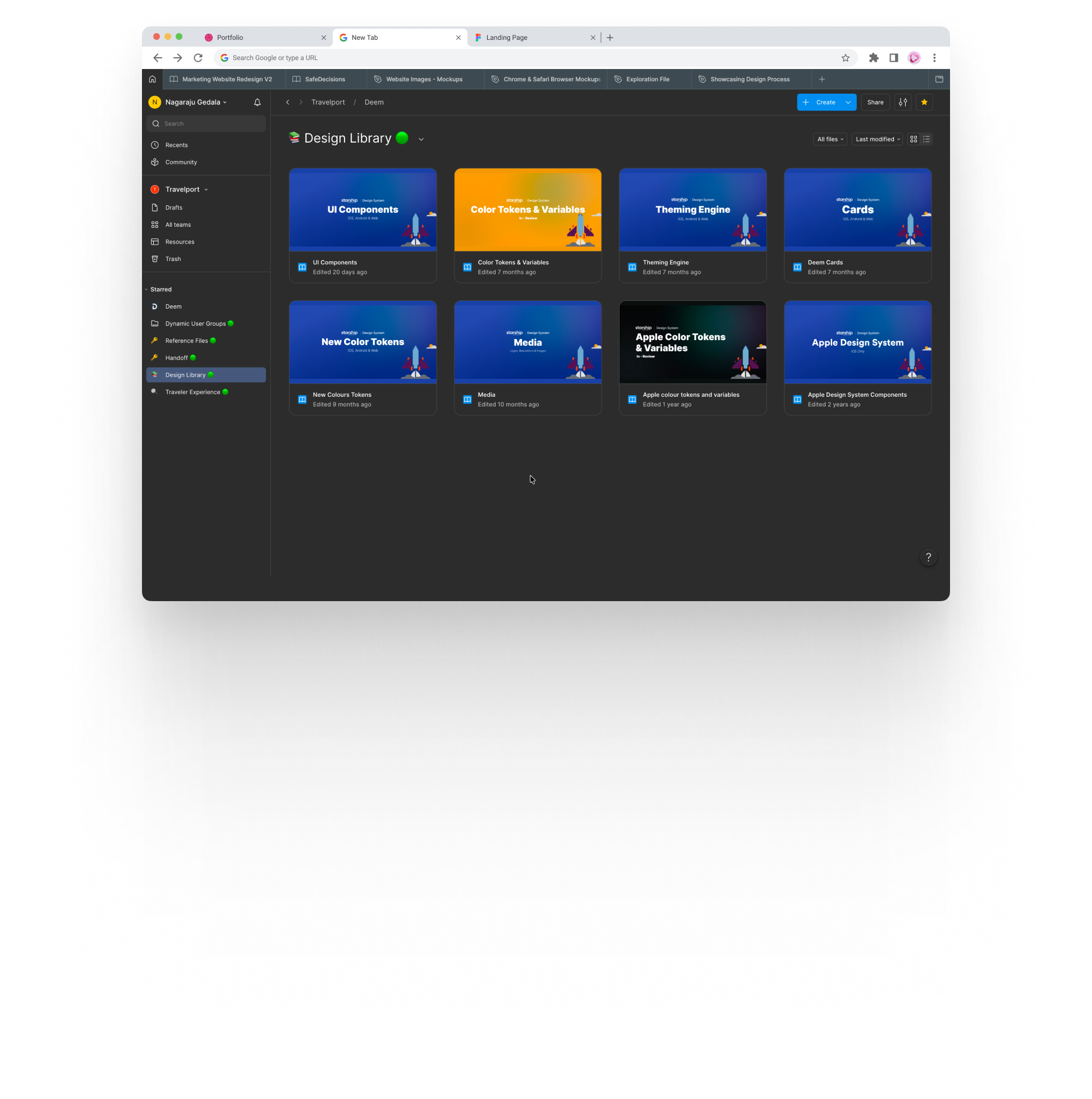 Starship design system overview — full component library across iOS, Android, and Web